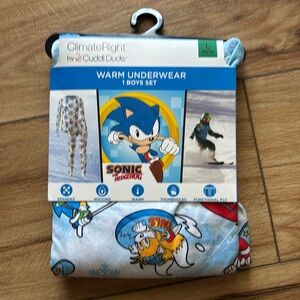 Boys Sonic warm underwear set